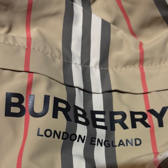 Burberry Icon Stripe drawcord Pouch Bag - Picture 6 of 12
